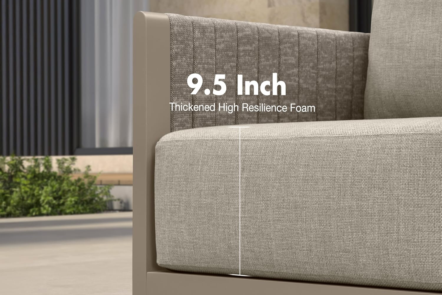 Unboxing the PURPLE LEAF furniture honest review package showing all cushions, frames, and hardware for assembly