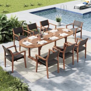 Image 1 of best outdoor dining set for 8