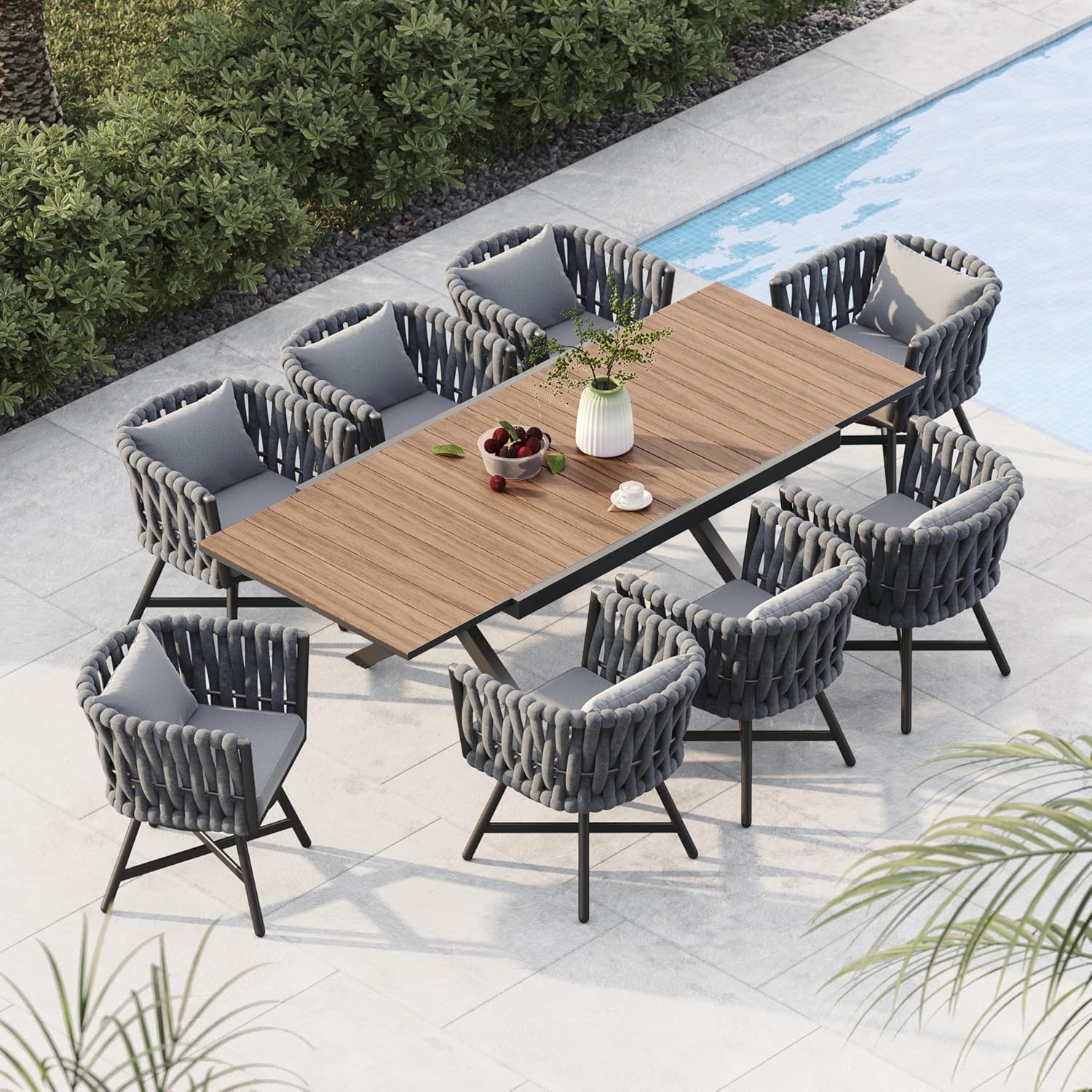 Image 1 of best outdoor dining set for 8