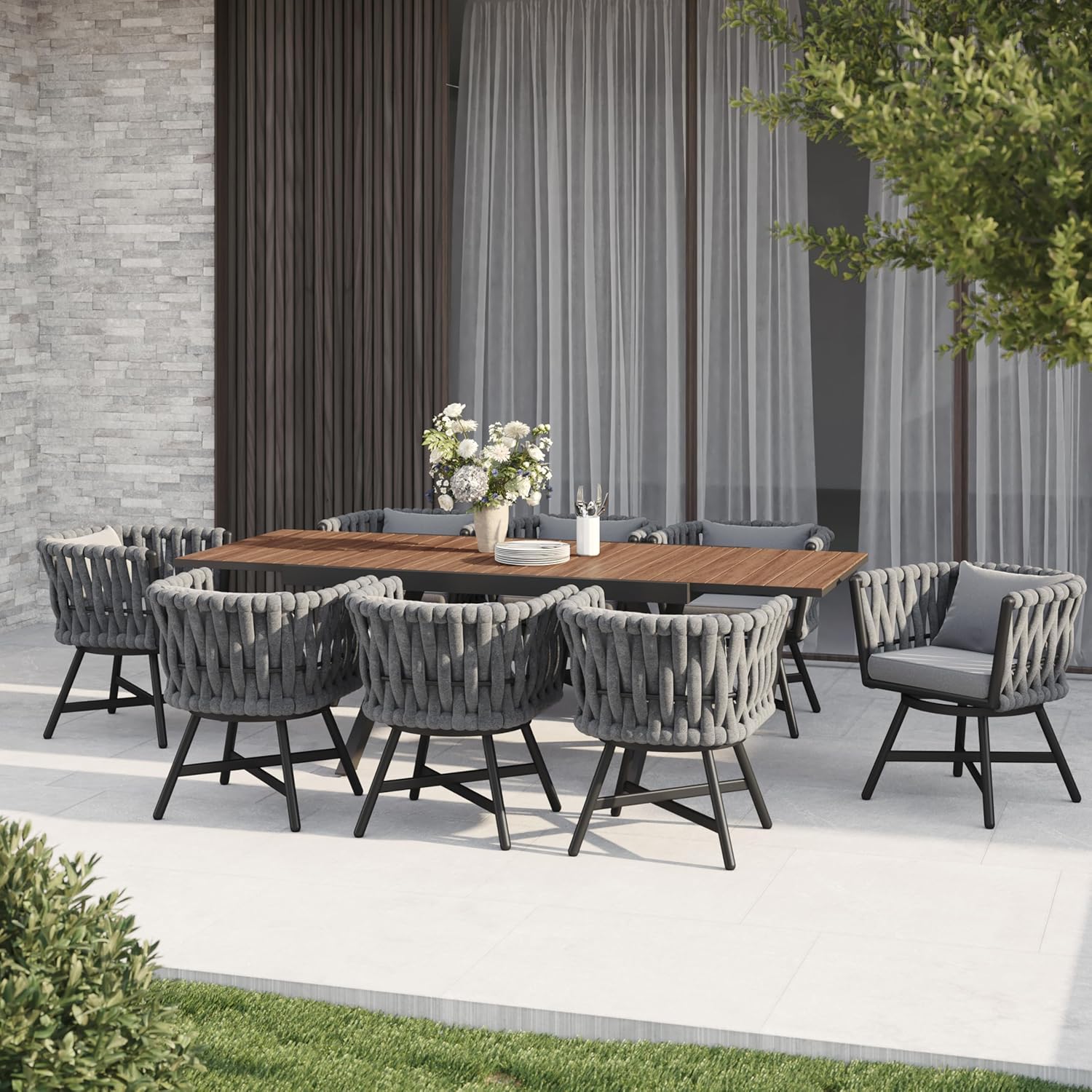 Step-by-step guide for best outdoor dining set for 8,should I buy patio dining set 8,outdoor dining set 8 pros cons,best patio furniture for 8 people,extendable dining table for patio worth buying,swivel wicker chairs vs standard - complete tutorial