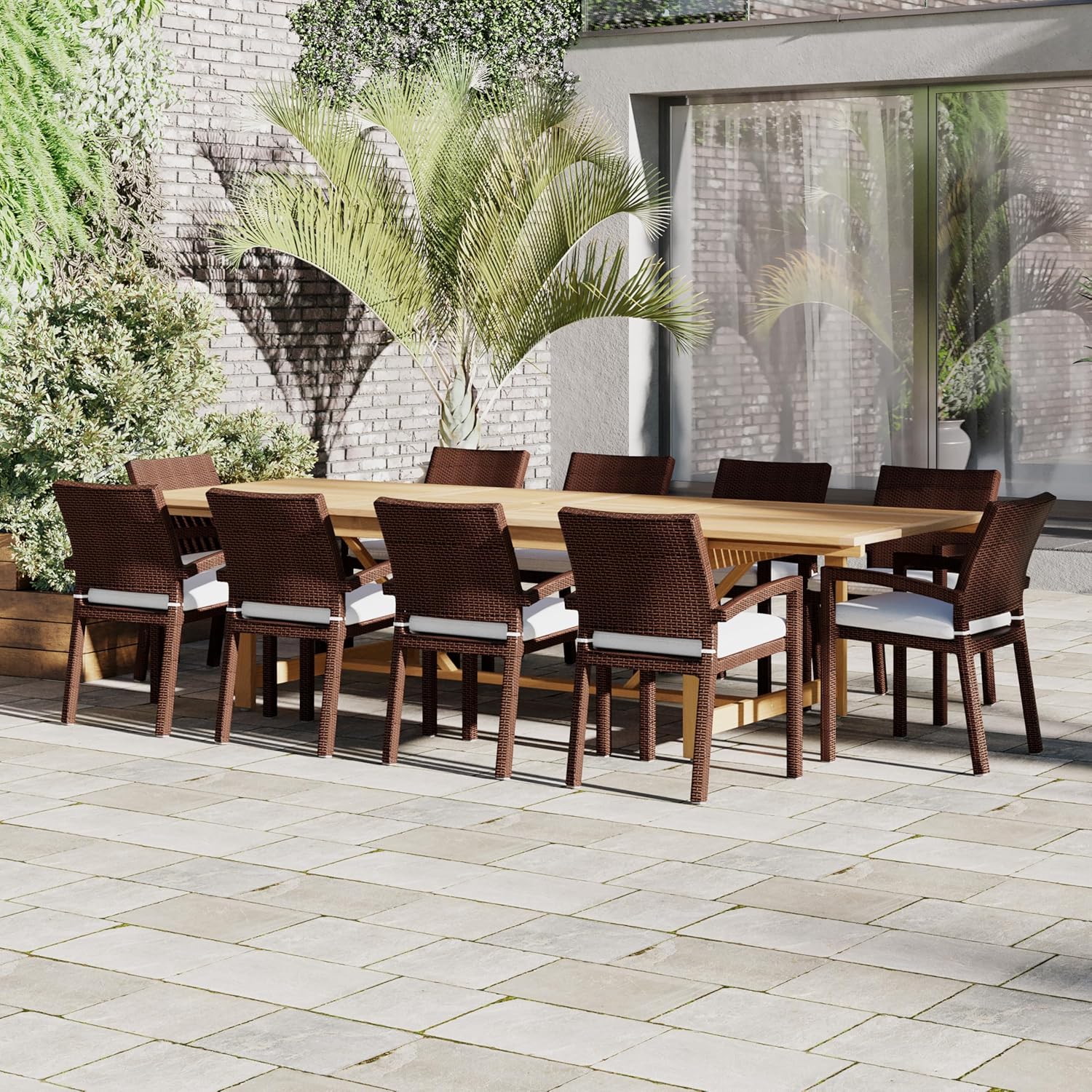 Image 1 of best outdoor dining set for patio