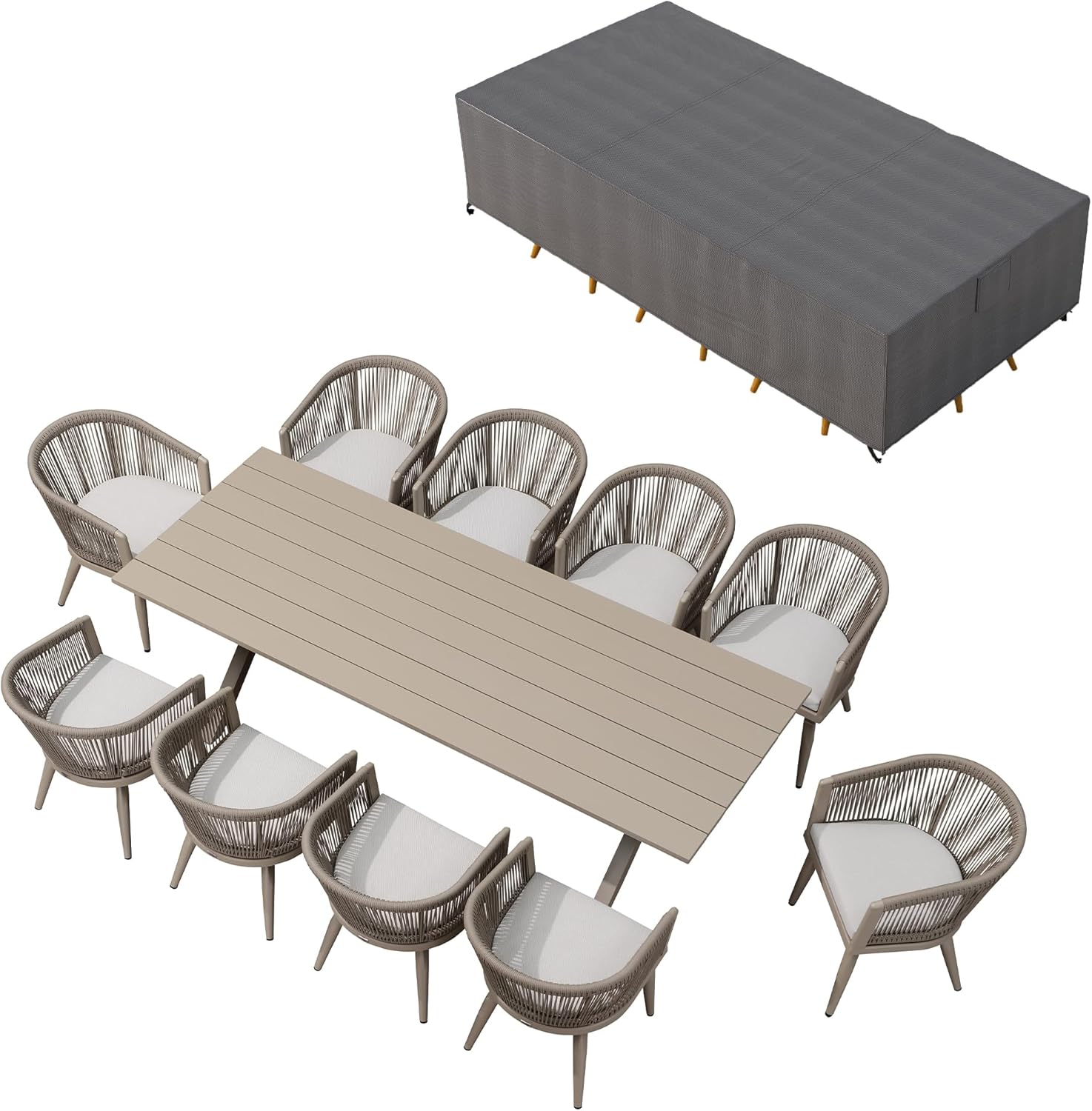Image 1 of best outdoor dining set with cover