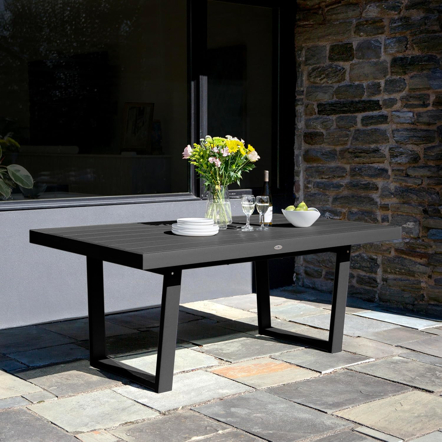 best outdoor dining table for patio,HDPE outdoor dining table pros cons,should I buy Bahia Verde dining table,best weather resistant dining table for deck,outdoor dining table worth buying,modern patio table for 6 people unboxing and complete package contents