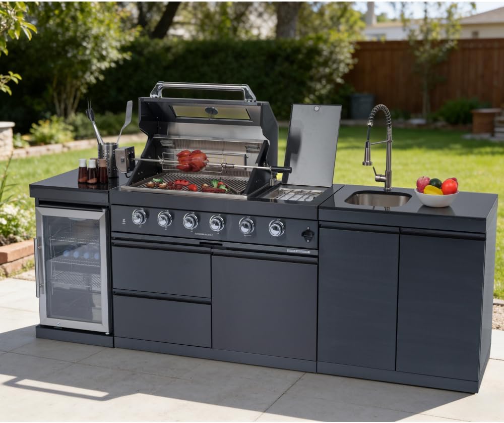 Image 1 of best outdoor kitchen island with grill