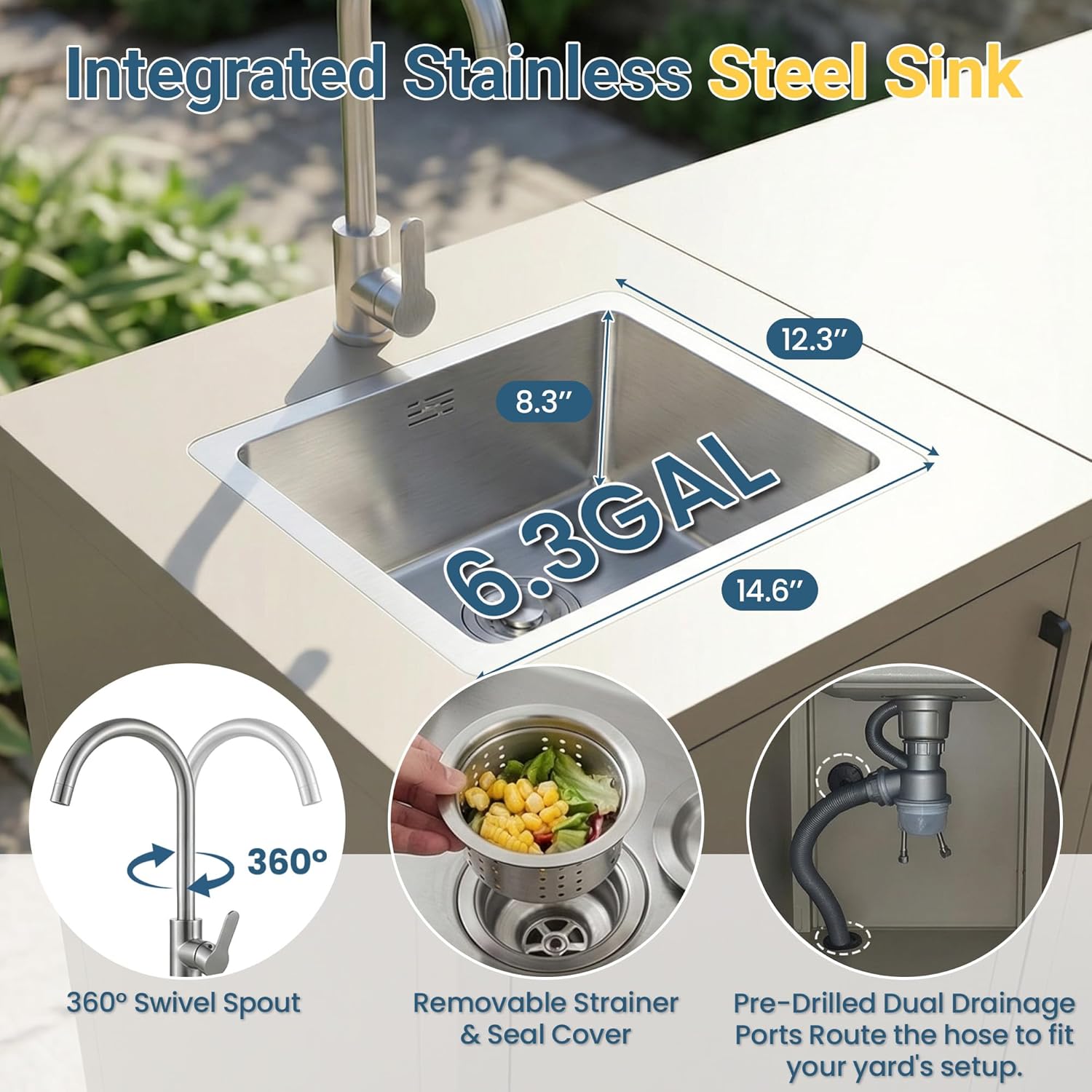 Step-by-step guide for best outdoor kitchen island with sink,should I buy outdoor kitchen island with sink,Wisteria Lane outdoor kitchen pros cons,aluminum outdoor kitchen island worth it,best outdoor kitchen island for BBQ,outdoor sink cabinet for patio - complete tutorial