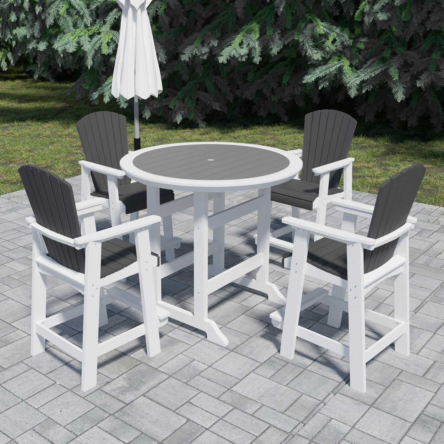 Image 1 of best outdoor patio bar table set