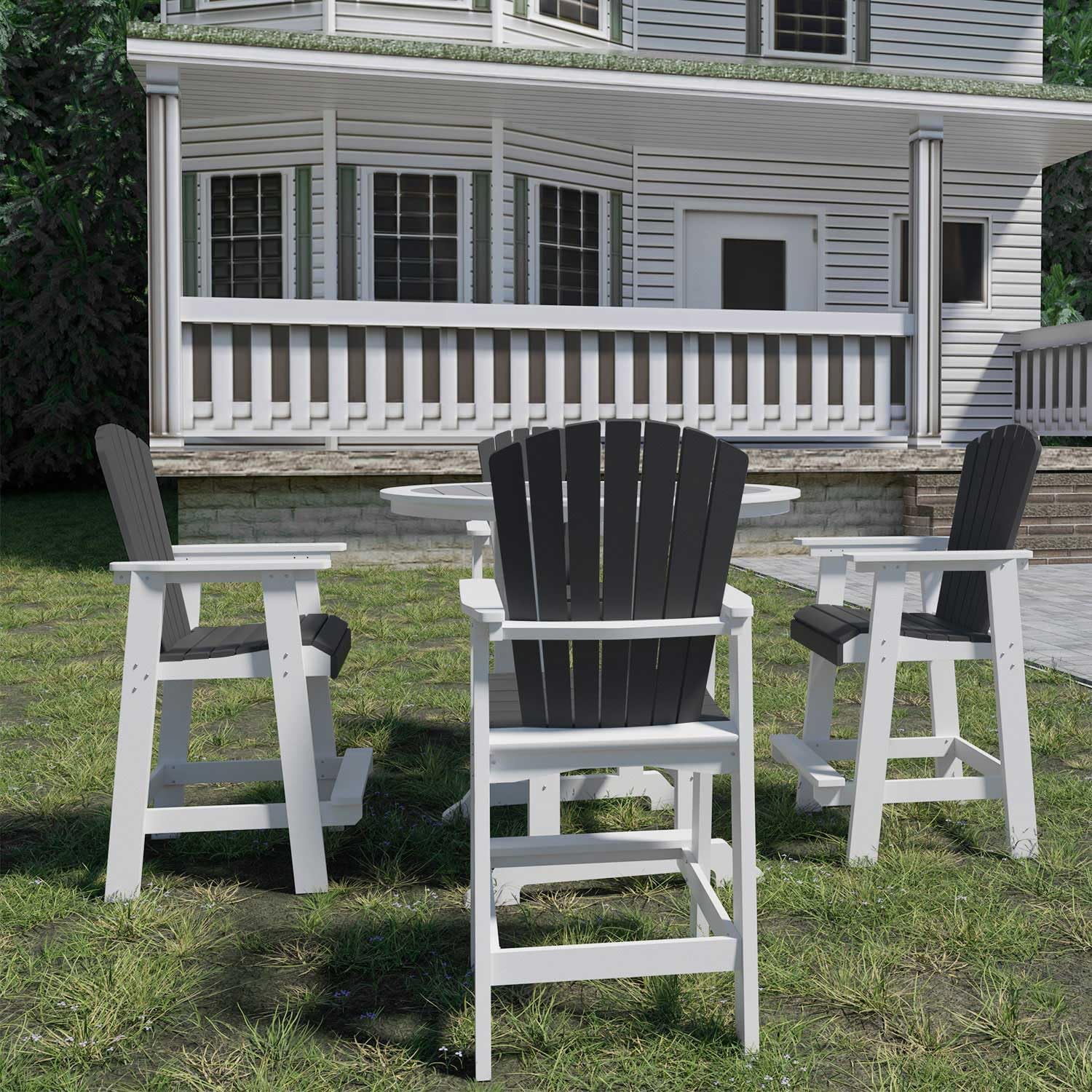 best outdoor patio bar table set,should I buy outdoor bar set,HDPE Adirondack chairs pros cons,all-weather bar table set worth buying,SRECELL bar set vs others,best high top dining set for deck performance testing and real-world results