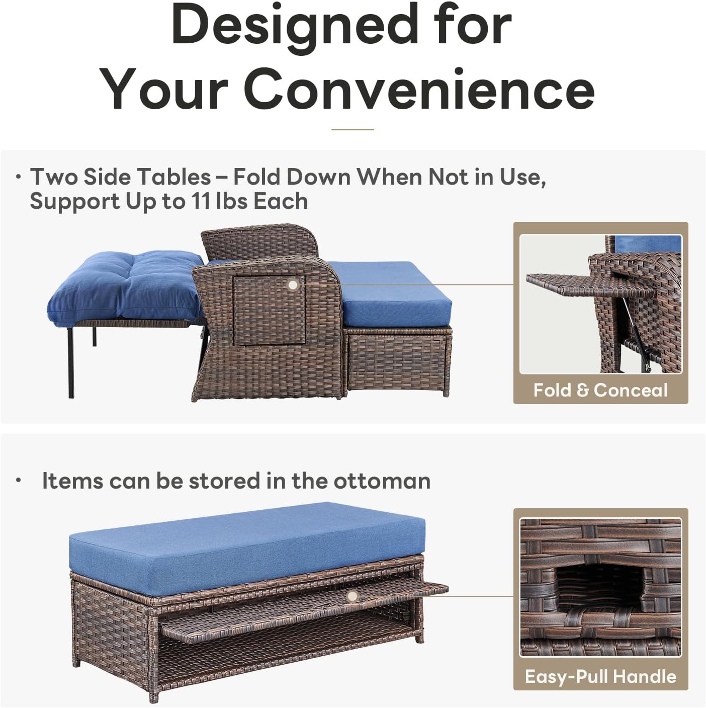best outdoor patio conversation set,should I buy a wicker patio set,Belord patio set vs alternatives,outdoor recliner set pros cons,wicker loveseat daybed worth buying,best patio furniture for pool performance testing and real-world results