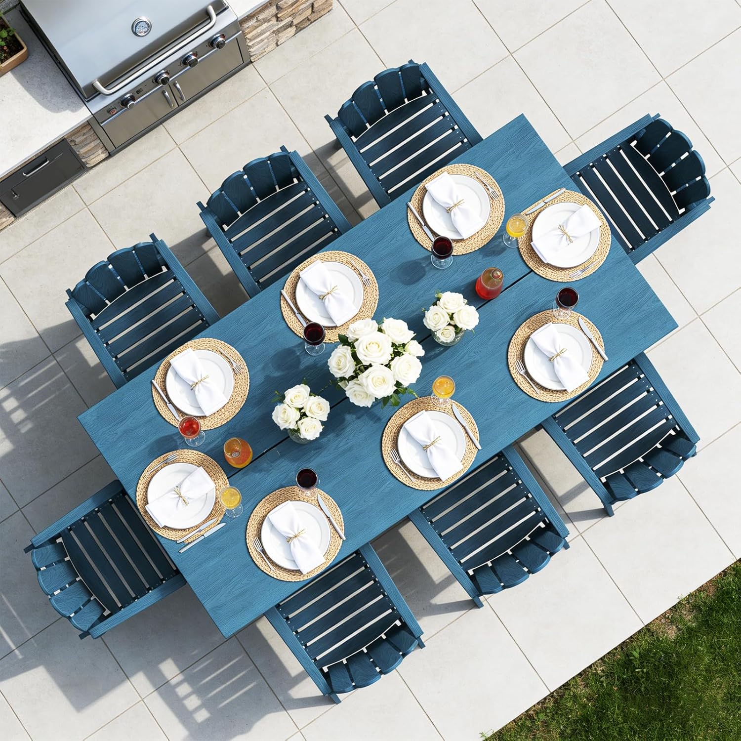 Image 1 of best outdoor patio dining set 9 piece