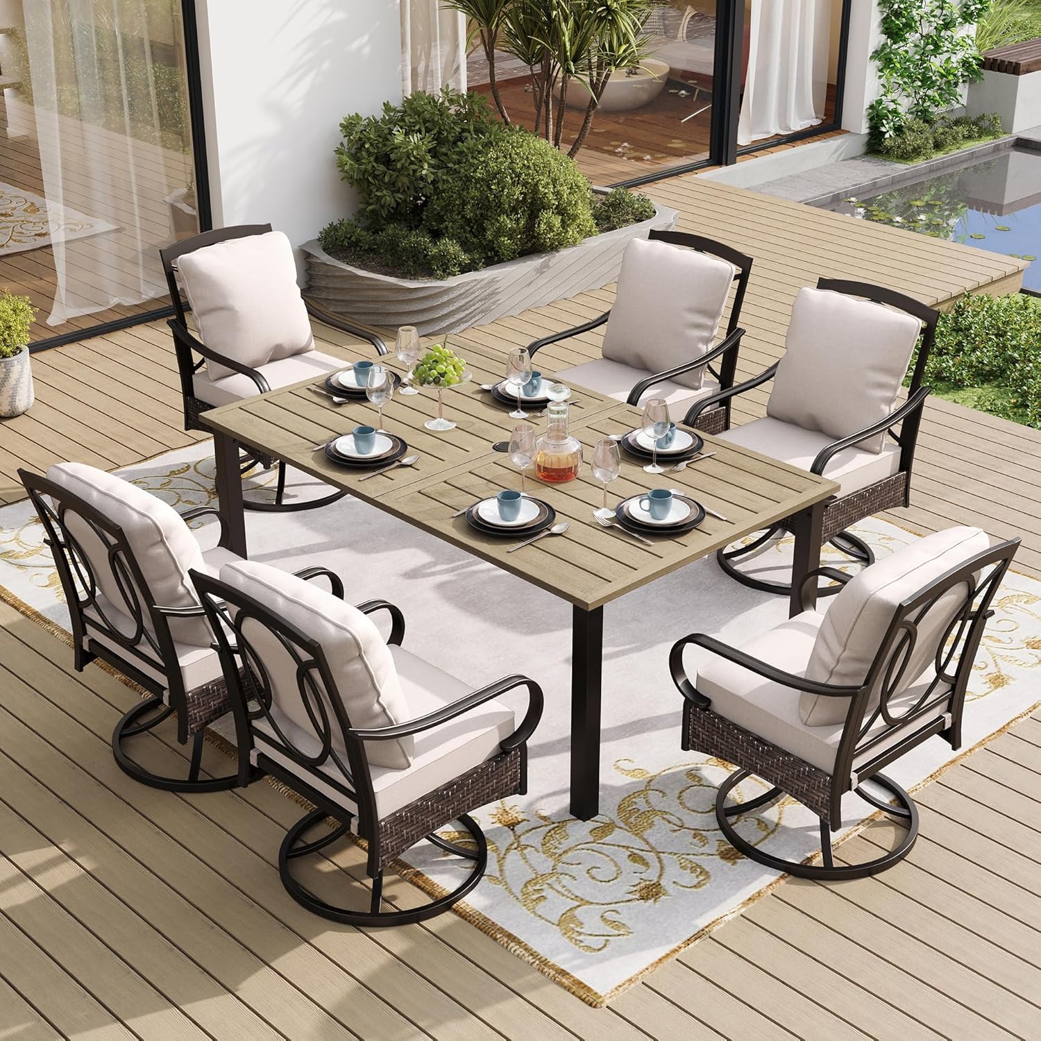 Image 1 of best outdoor patio dining set