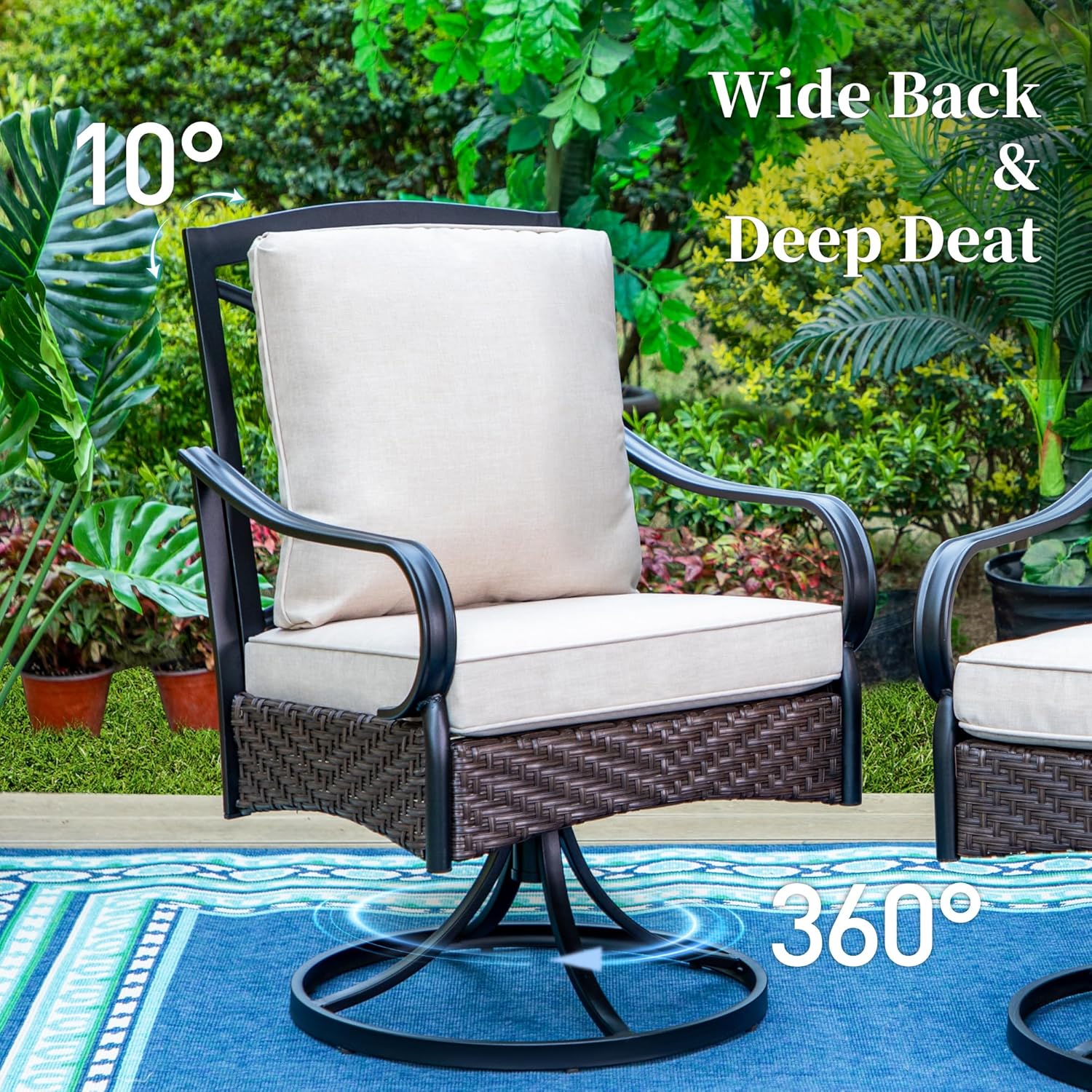 best outdoor patio dining set,should I buy a patio dining set,patio dining set pros cons,outdoor dining set with cushioned swivel chairs,patio dining set worth buying,best wicker dining set for backyard unboxing and complete package contents