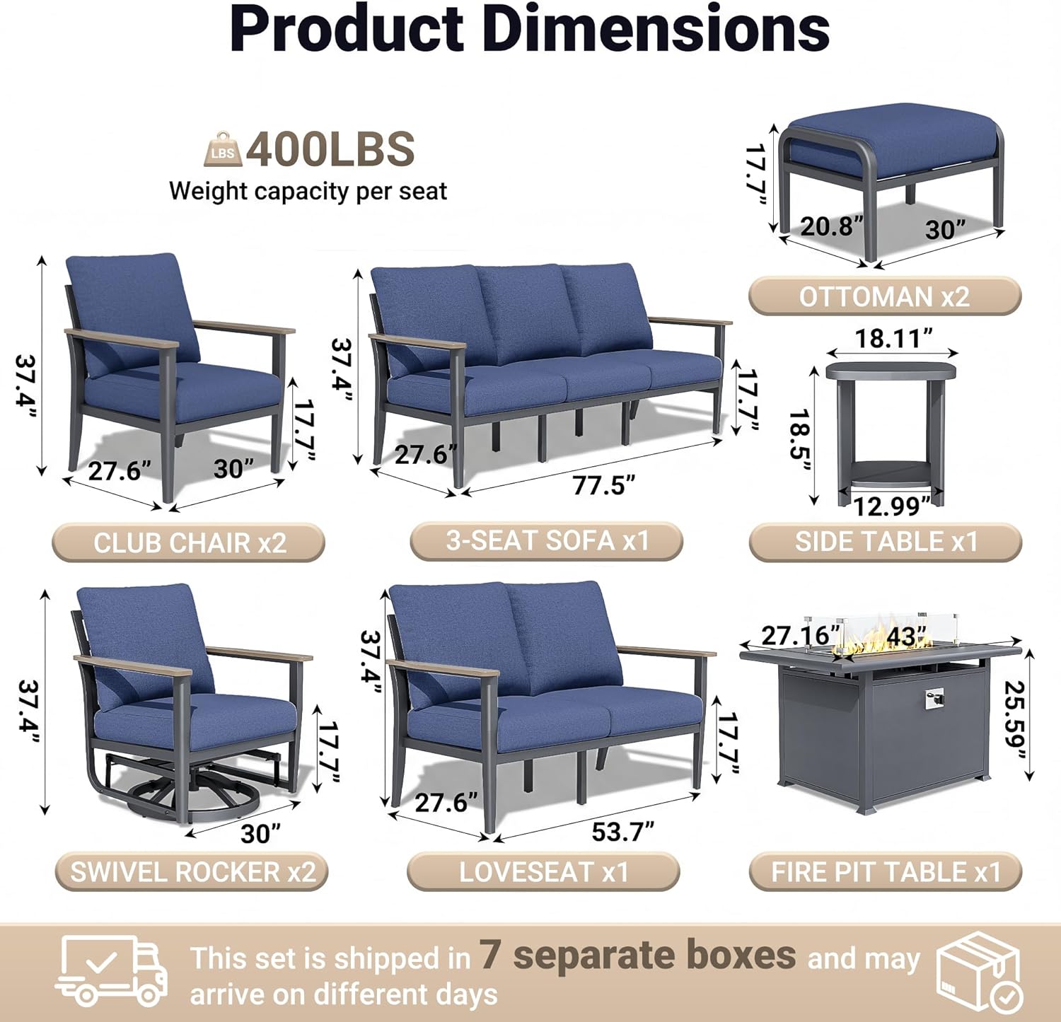best outdoor patio furniture set,should I buy Sweecci patio set,Sweecci outdoor furniture pros cons,best sectional sofa with fire pit,aluminum patio furniture worth buying,55k BTU fire pit table for backyard unboxing and complete package contents
