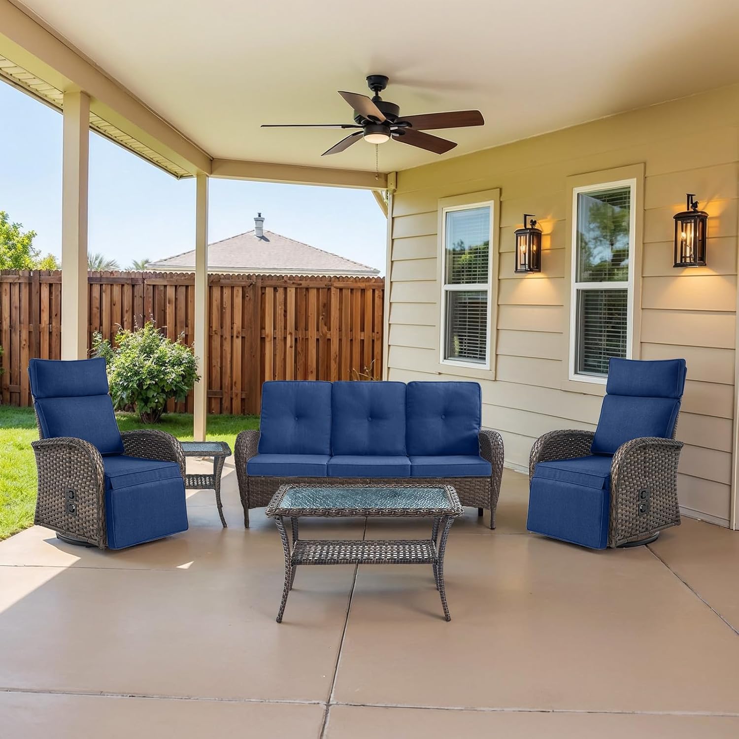 best outdoor patio furniture set,swivel recliner patio chairs worth buying,Belord patio set pros cons,best furniture for outdoor living,should I buy a patio conversation set,outdoor wicker couch set vs alternatives unboxing and complete package contents