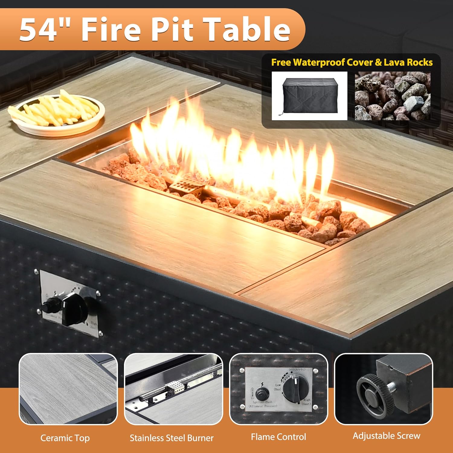 best outdoor patio furniture set,patio conversation set with fire pit,wicker rocking chair set,is OOBOLT patio furniture worth buying,rattan outdoor furniture pros cons,best fire pit table for backyard unboxing and complete package contents