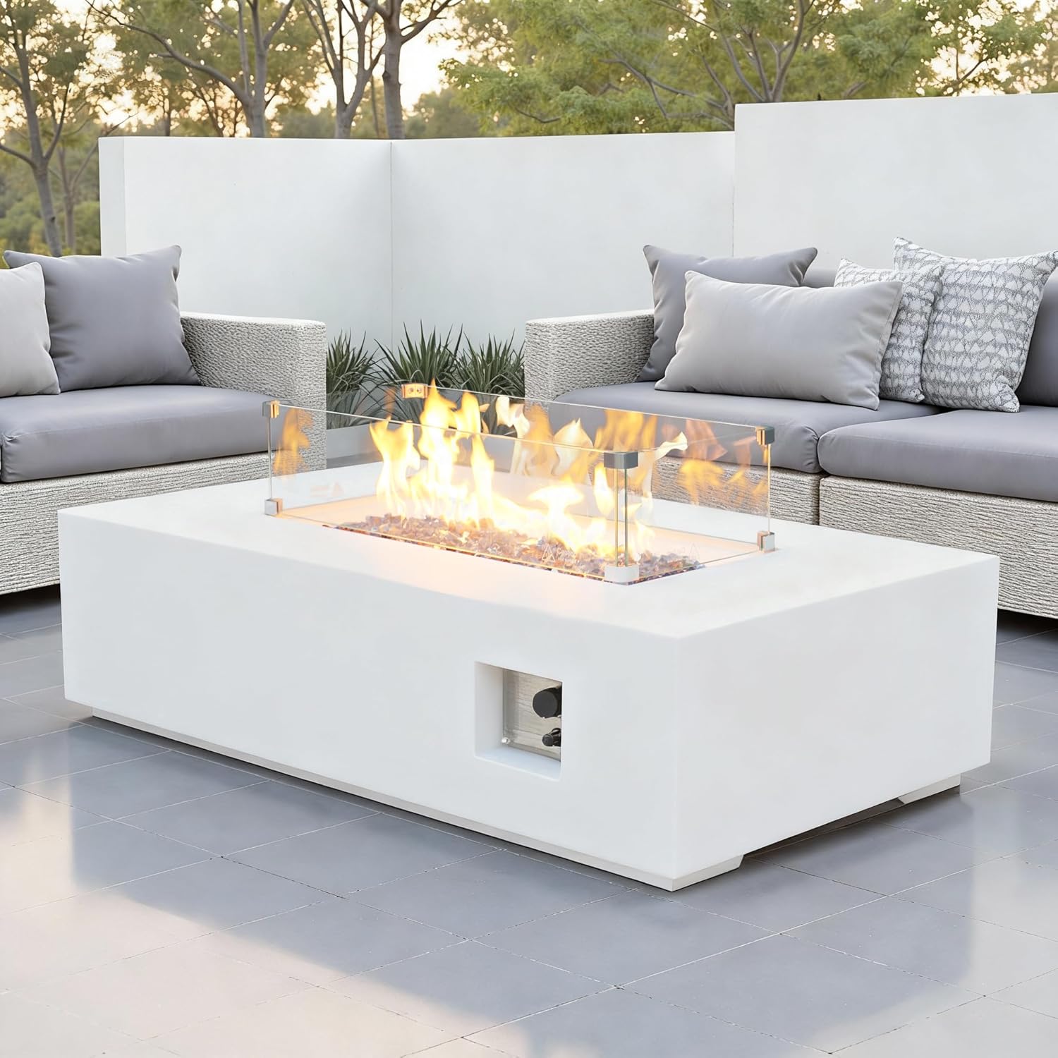 Image 1 of best outdoor propane fire pit table