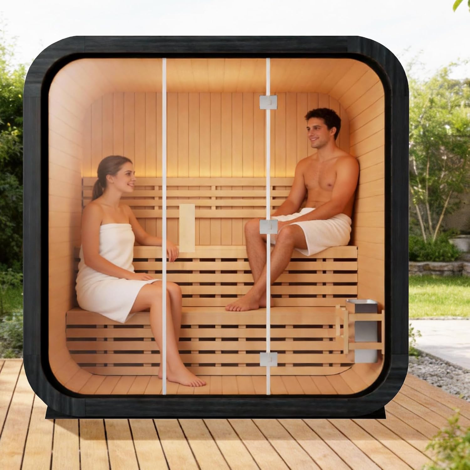 Image 1 of best outdoor sauna for home