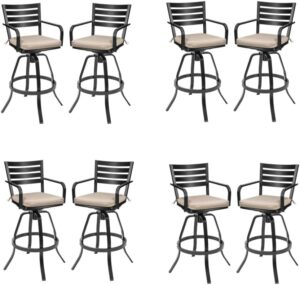 Image 1 of best outdoor swivel bar stools