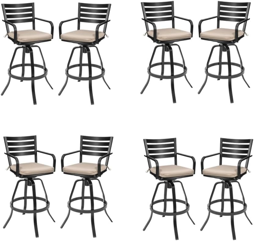 Image 1 of best outdoor swivel bar stools