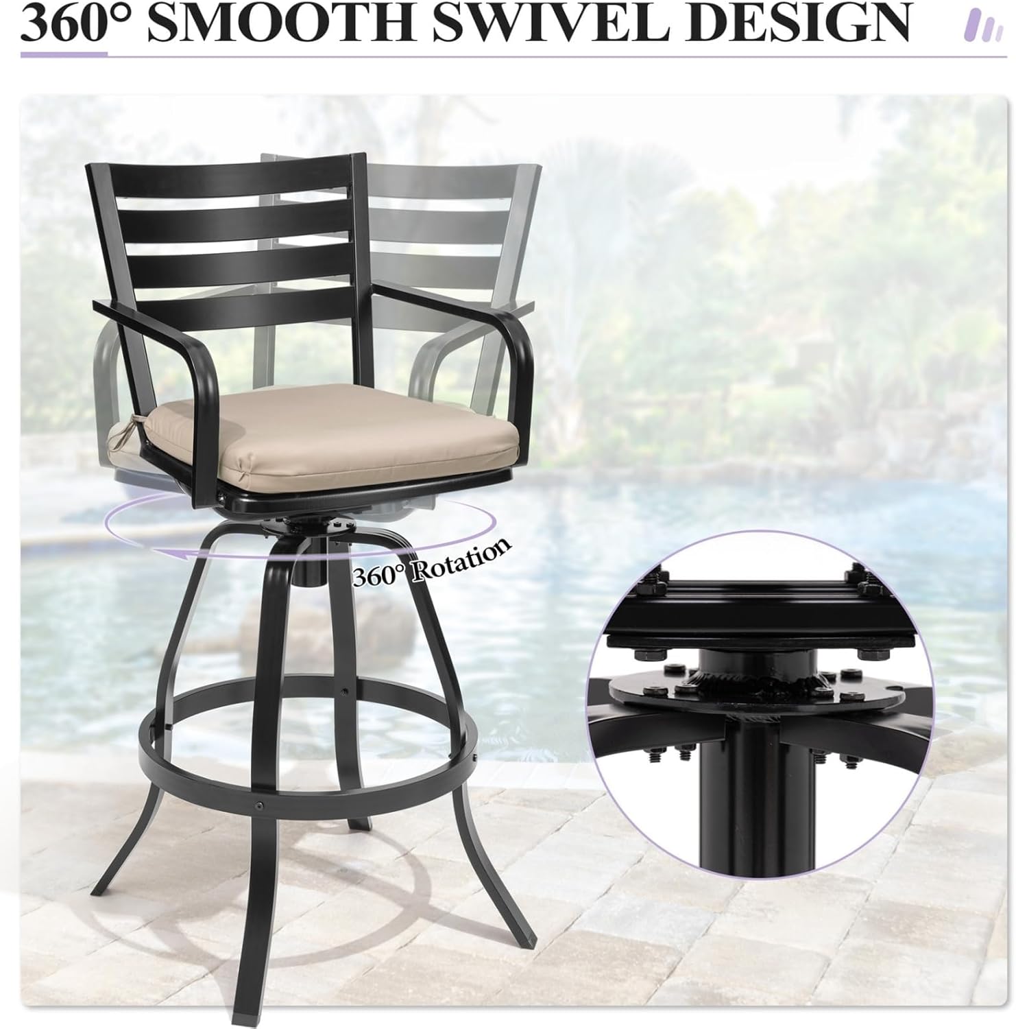 Step-by-step guide for best outdoor swivel bar stools,outdoor bar stools pros cons,crestlive bar stools worth buying,best patio bar stools for outside,swivel bar stools vs fixed,heavy duty outdoor bar stool features - complete tutorial