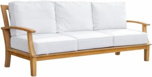 Image 1 of best outdoor teak sofa for patio