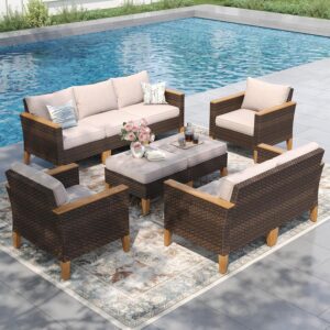 Image 1 of best outdoor wicker furniture set
