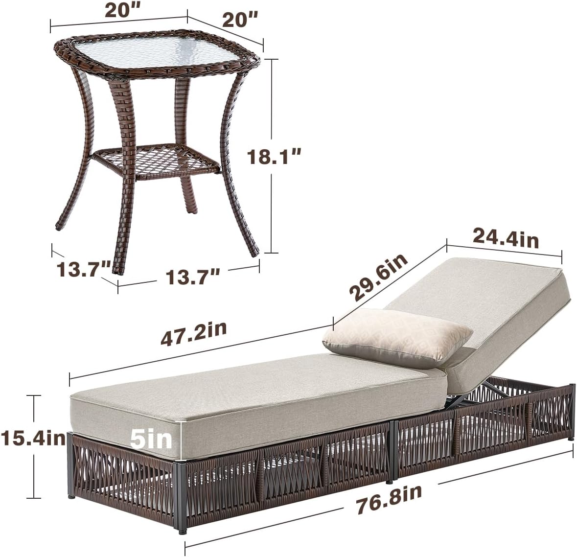 Step-by-step guide for best patio chaise lounges for sunbathing,outdoor recliner set with side table,thick cushioned patio lounger pros cons,should I buy ACTREST chaise lounge,ACTREST vs other rattan loungers,water resistant patio furniture for pool - complete tutorial