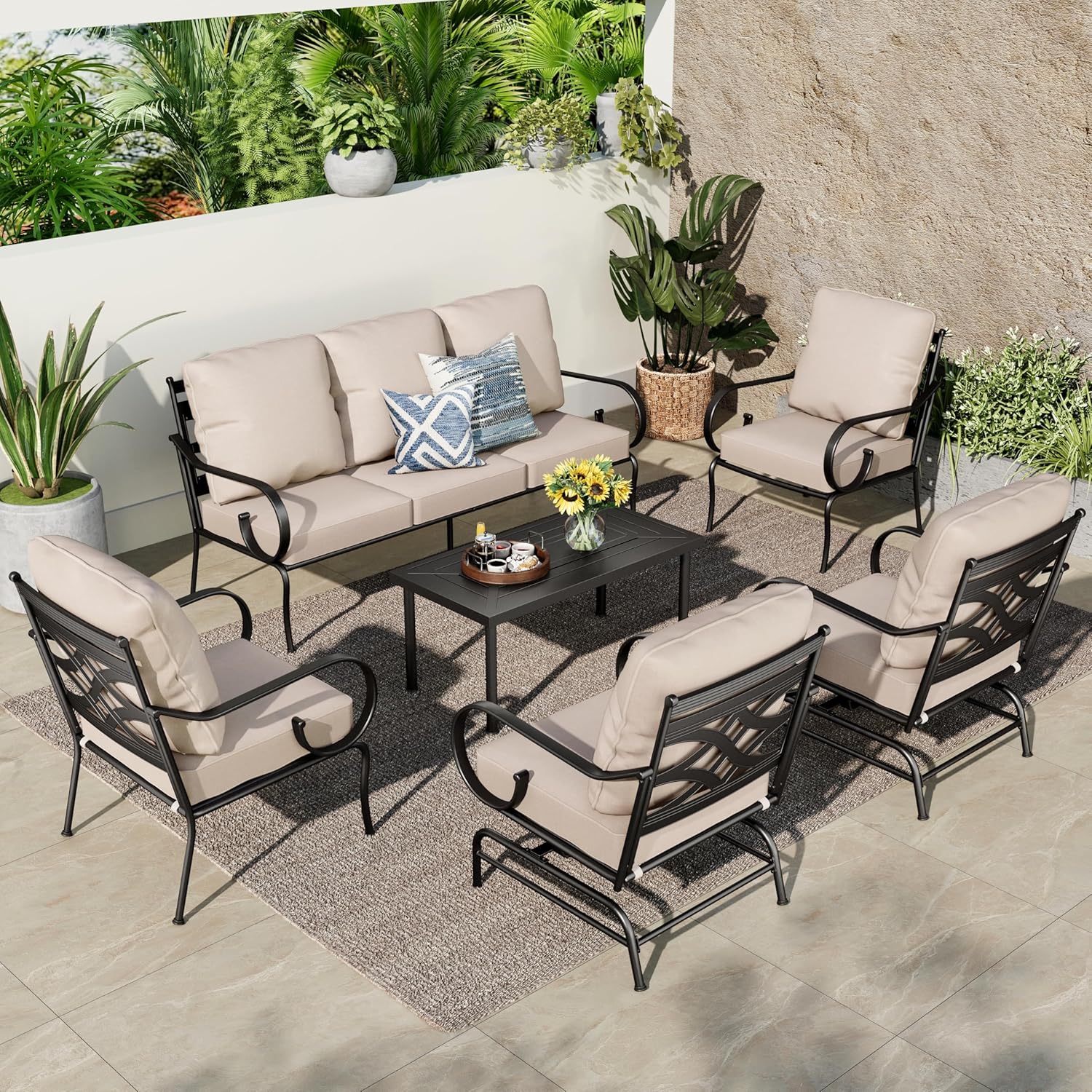 Image 1 of best patio conversation sets for backyard