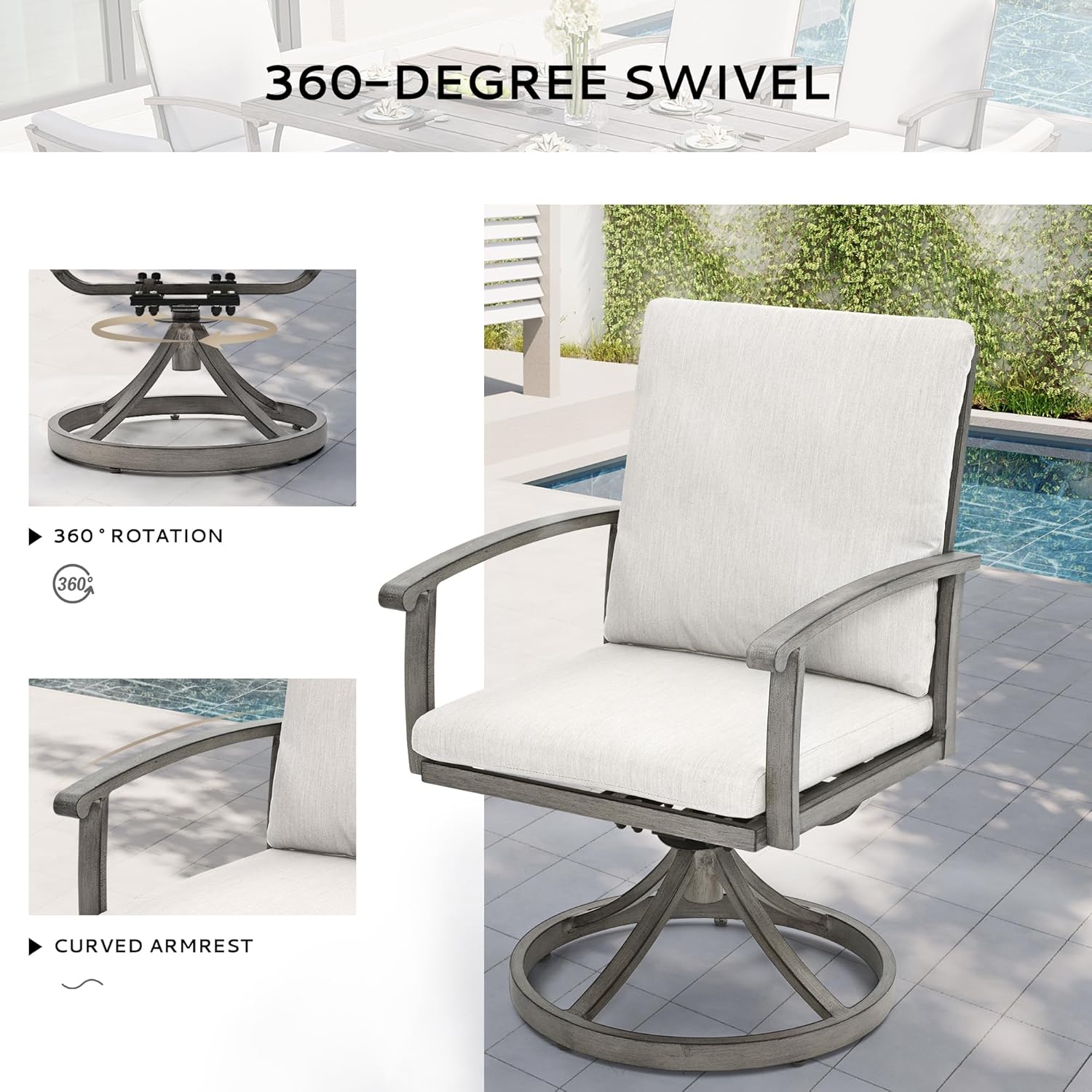best patio dining set for 6,should I buy an aluminum patio dining set,LUXIJOY patio set pros cons,best outdoor dining set for 6 people,aluminum patio set worth buying,swivel chair patio set for porch performance testing and real-world results