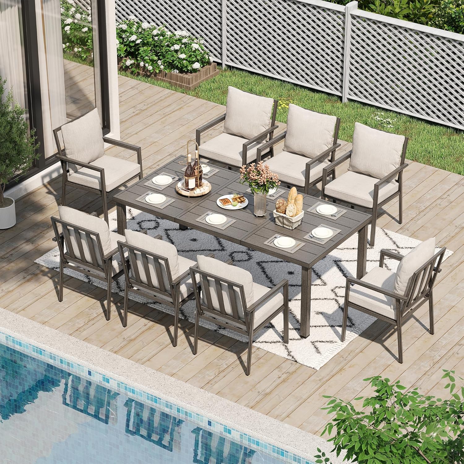 Image 1 of best patio dining set for 8