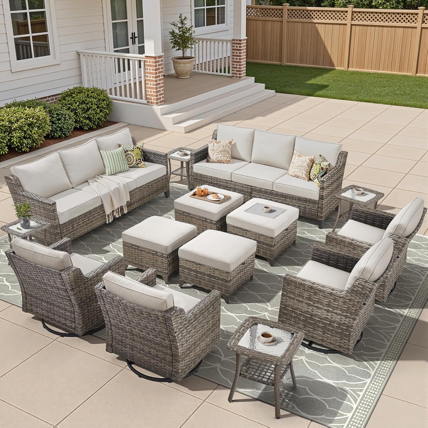Image 1 of best patio furniture set for deck