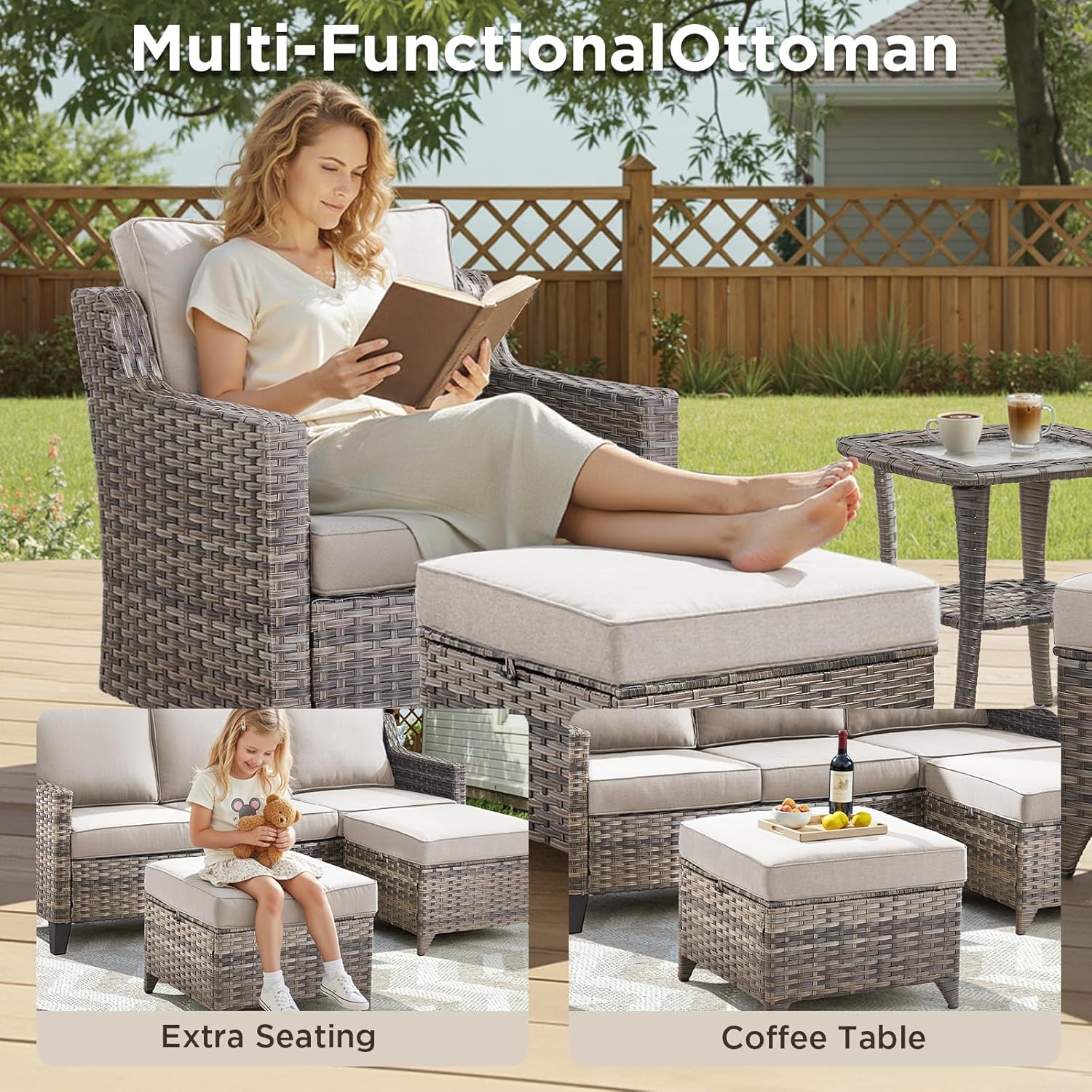 best patio furniture set for deck,should I buy a 14 piece patio set,patio furniture set pros cons,AMCLOBA patio set worth buying,best outdoor sectional for small spaces,patio furniture with swivel chairs performance testing and real-world results