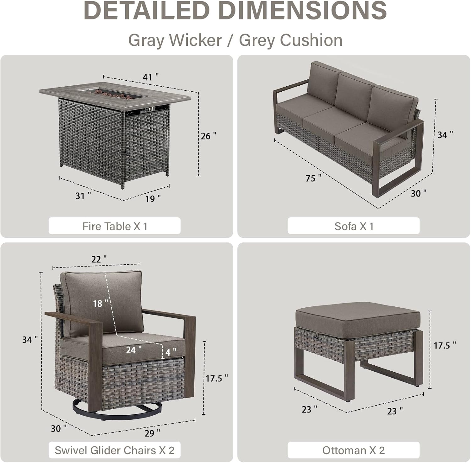 best patio furniture with fire pit,should I buy a patio conversation set,Belord outdoor furniture pros cons,swivel rocker patio chairs worth buying,best outdoor fire pit table for deck,Belord wicker sofa set for backyard unboxing and complete package contents