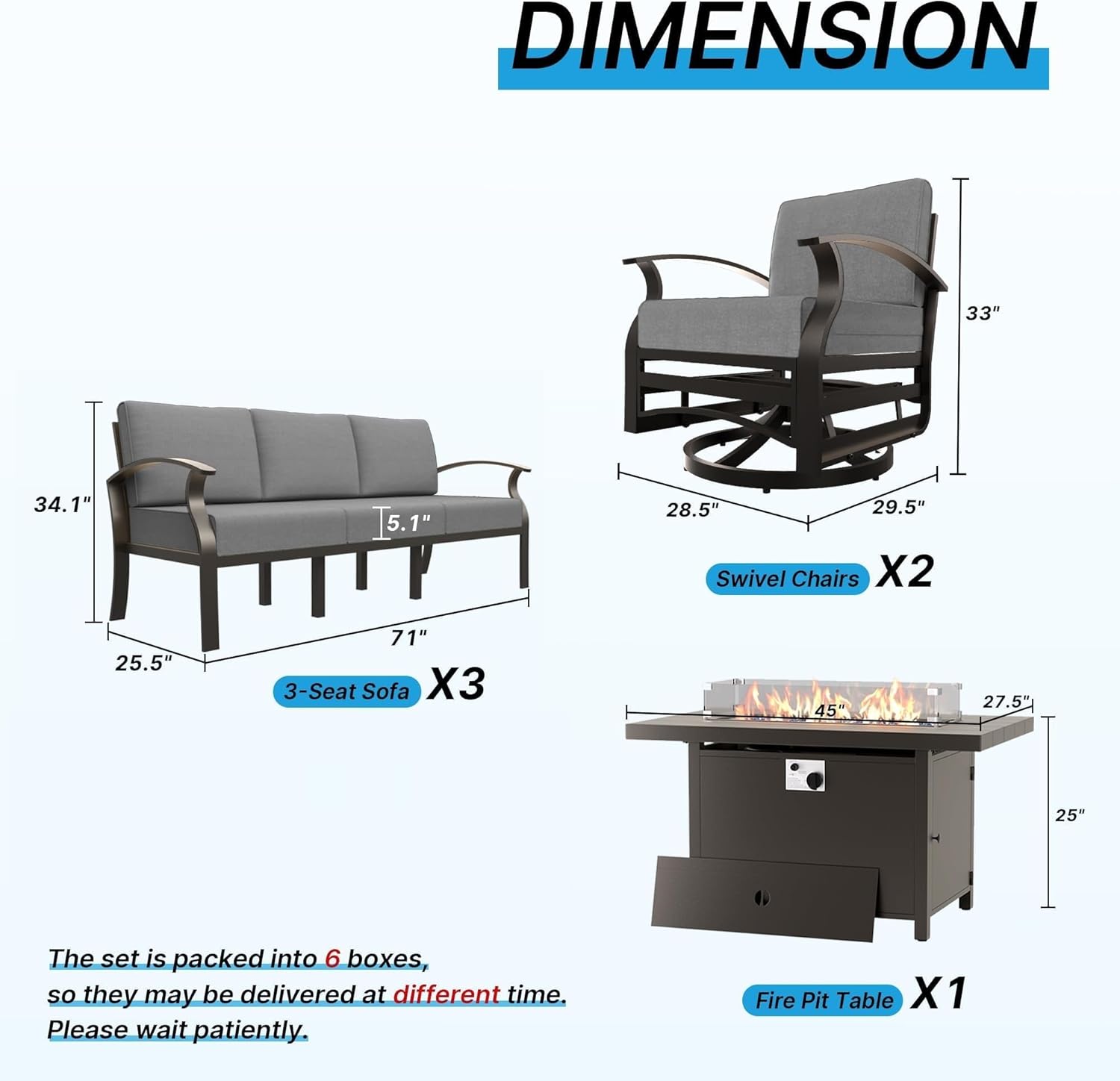 best patio furniture with fire pit,fire pit table set worth it,Gotland patio set pros cons,outdoor furniture fire pit vs alternatives,should I buy a fire pit patio set,best outdoor seating with fireplace unboxing and complete package contents