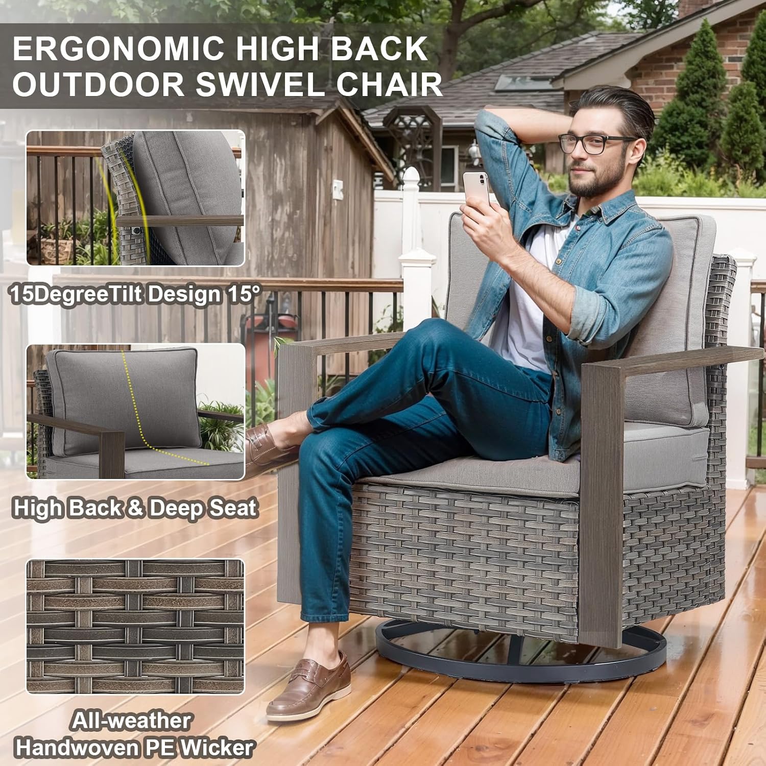 best patio furniture with fire pit,should I buy a patio conversation set,Belord outdoor furniture pros cons,swivel rocker patio chairs worth buying,best outdoor fire pit table for deck,Belord wicker sofa set for backyard performance testing and real-world results