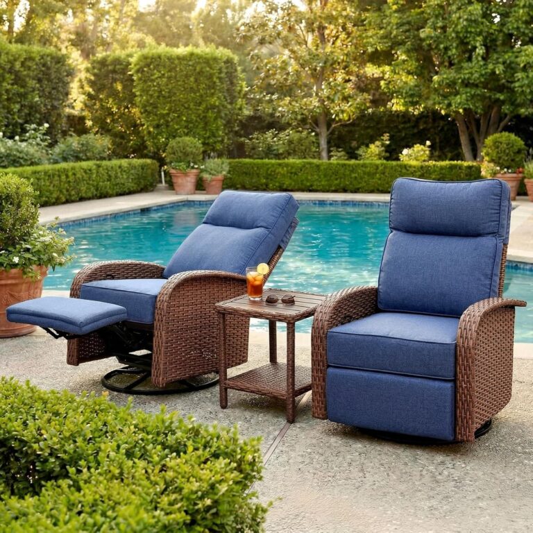 Image 1 of best patio recliner set for outdoor comfort