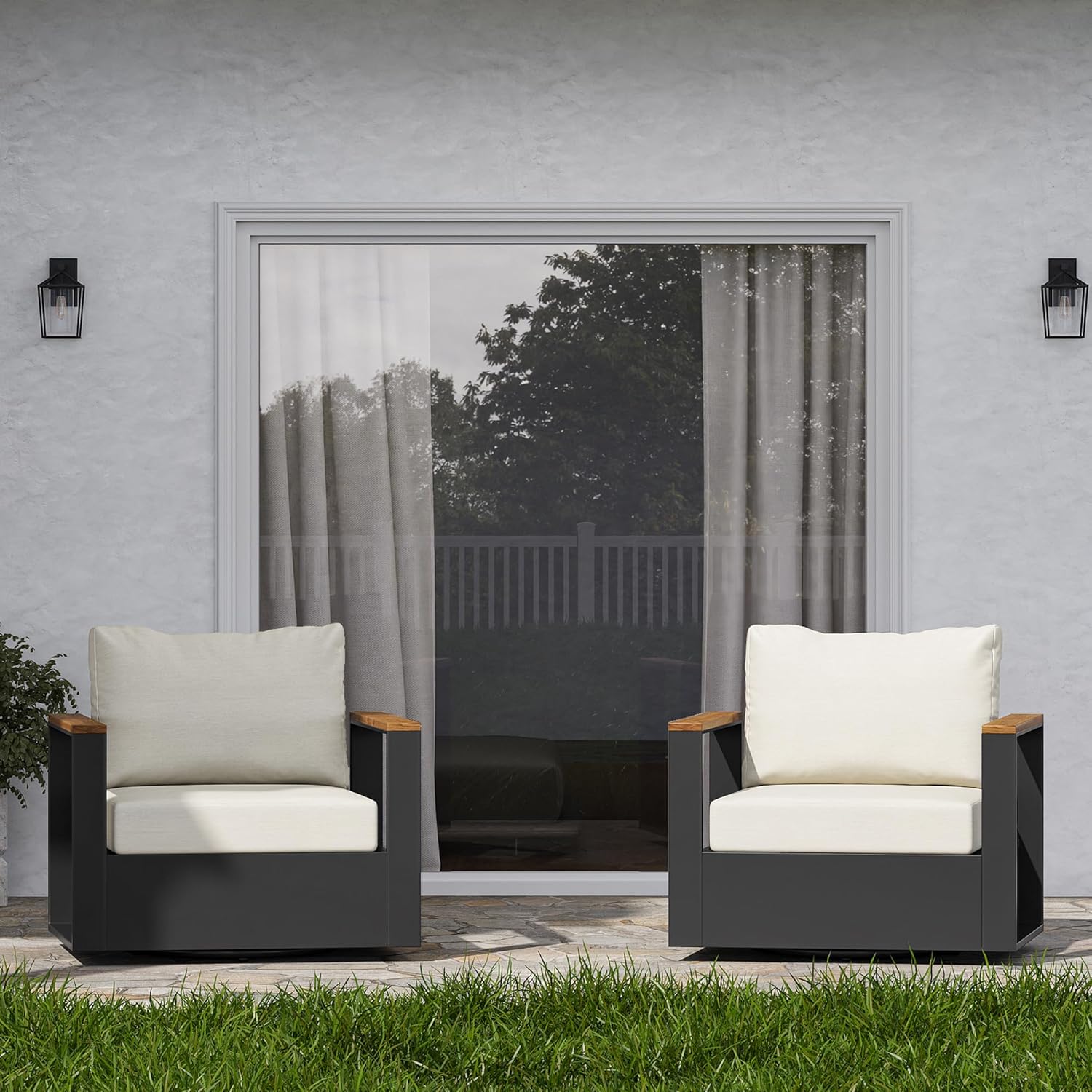 Image 1 of best patio swivel chairs
