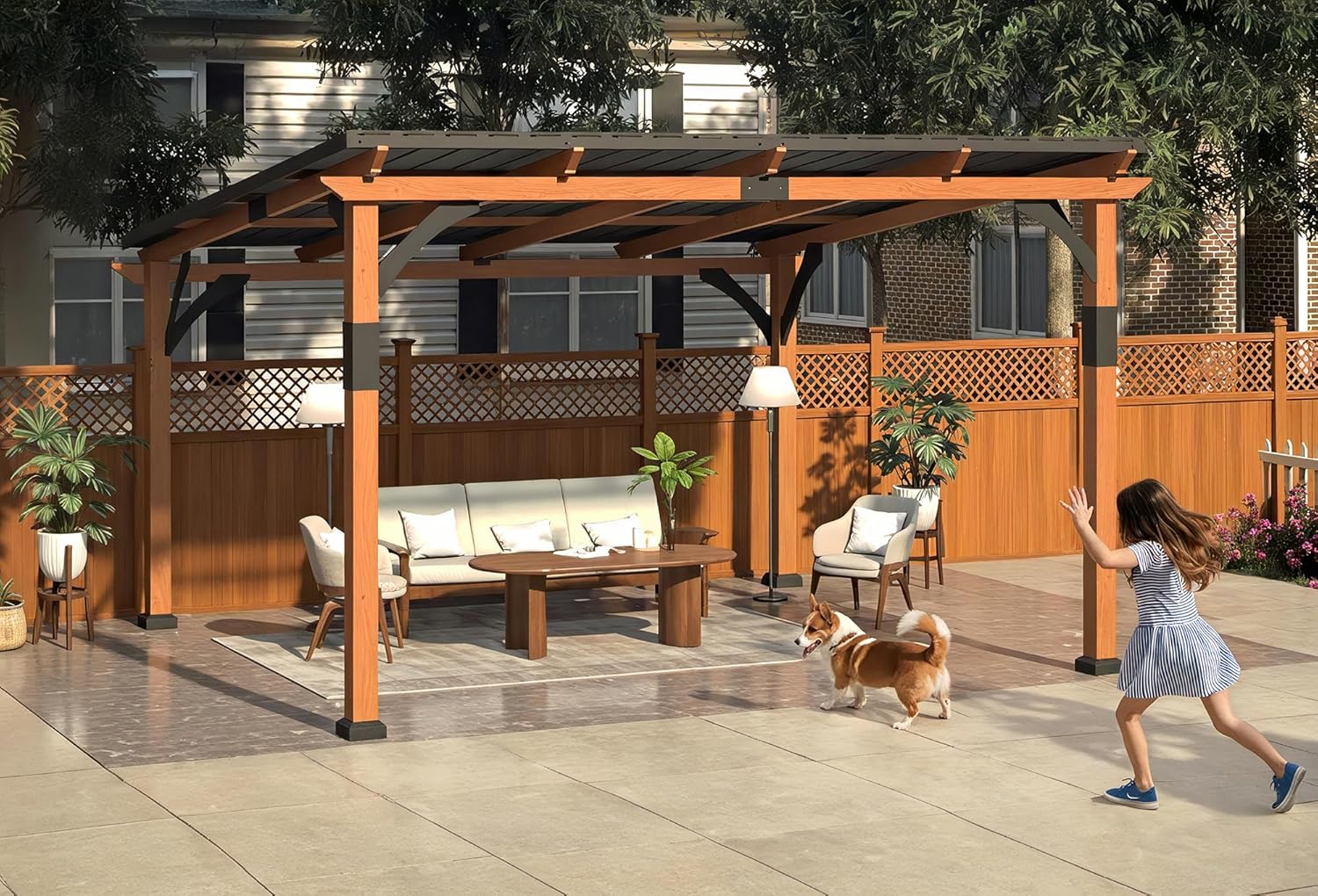 Step-by-step guide for best permanent gazebo for patio,heavy duty aluminum pergola worth buying,Macrout gazebo pros cons,12x14 outdoor gazebo vs hardtop,should I buy a sloped roof gazebo - complete tutorial