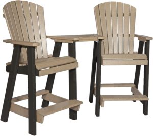 Image 1 of best poly Adirondack balcony settee