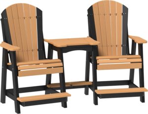 Image 1 of best poly tete-a-tete patio set
