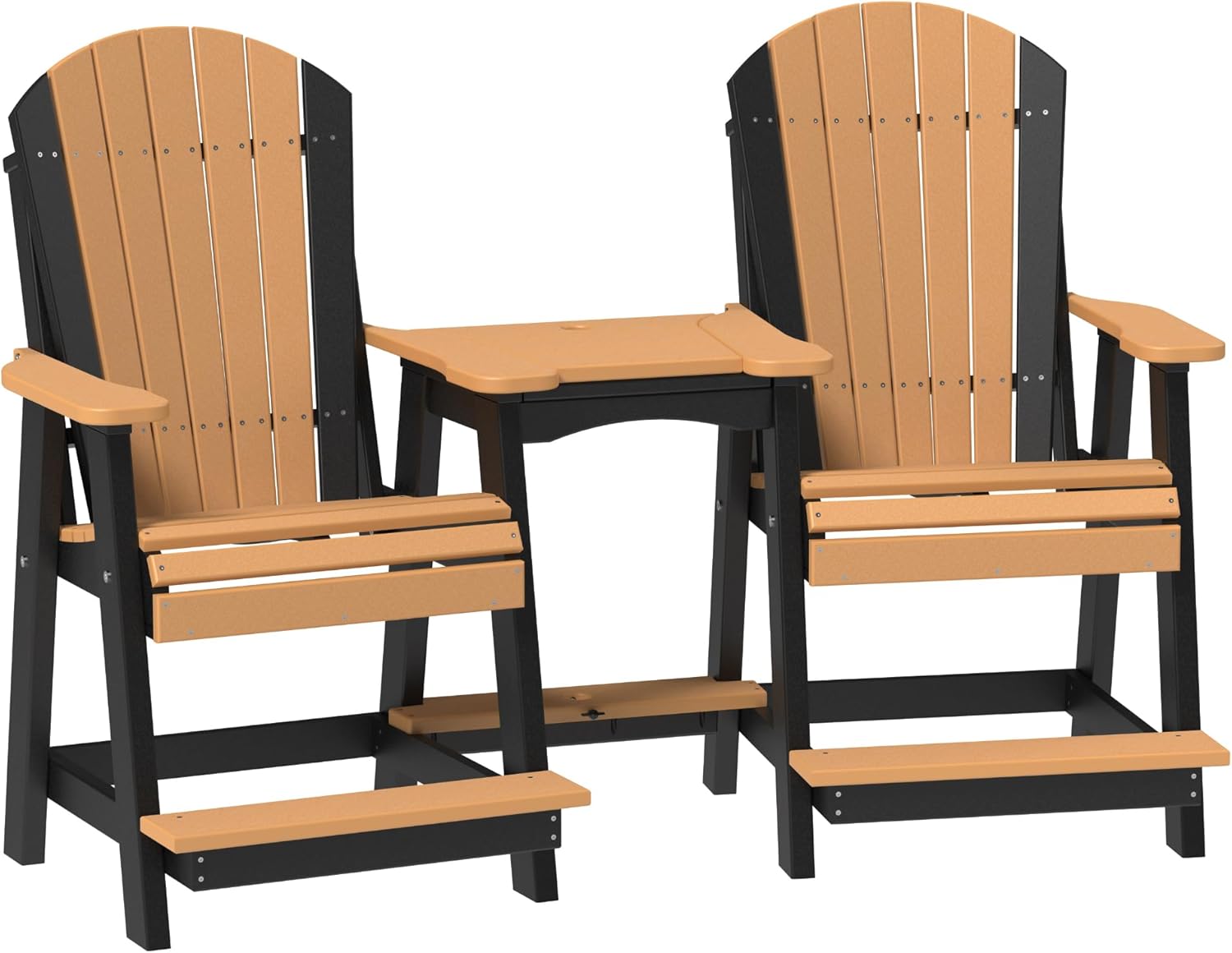 Image 1 of best poly tete-a-tete patio set
