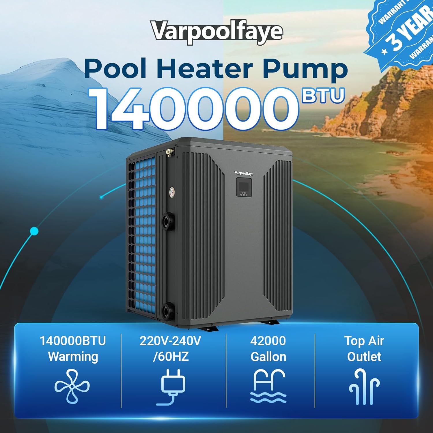 best pool heat pump for inground pools,should I buy a pool heat pump,pool heat pump pros cons,Varpoolfaye heat pump worth buying,best electric pool heater for car,pool heat pump vs gas heater unboxing and complete package contents