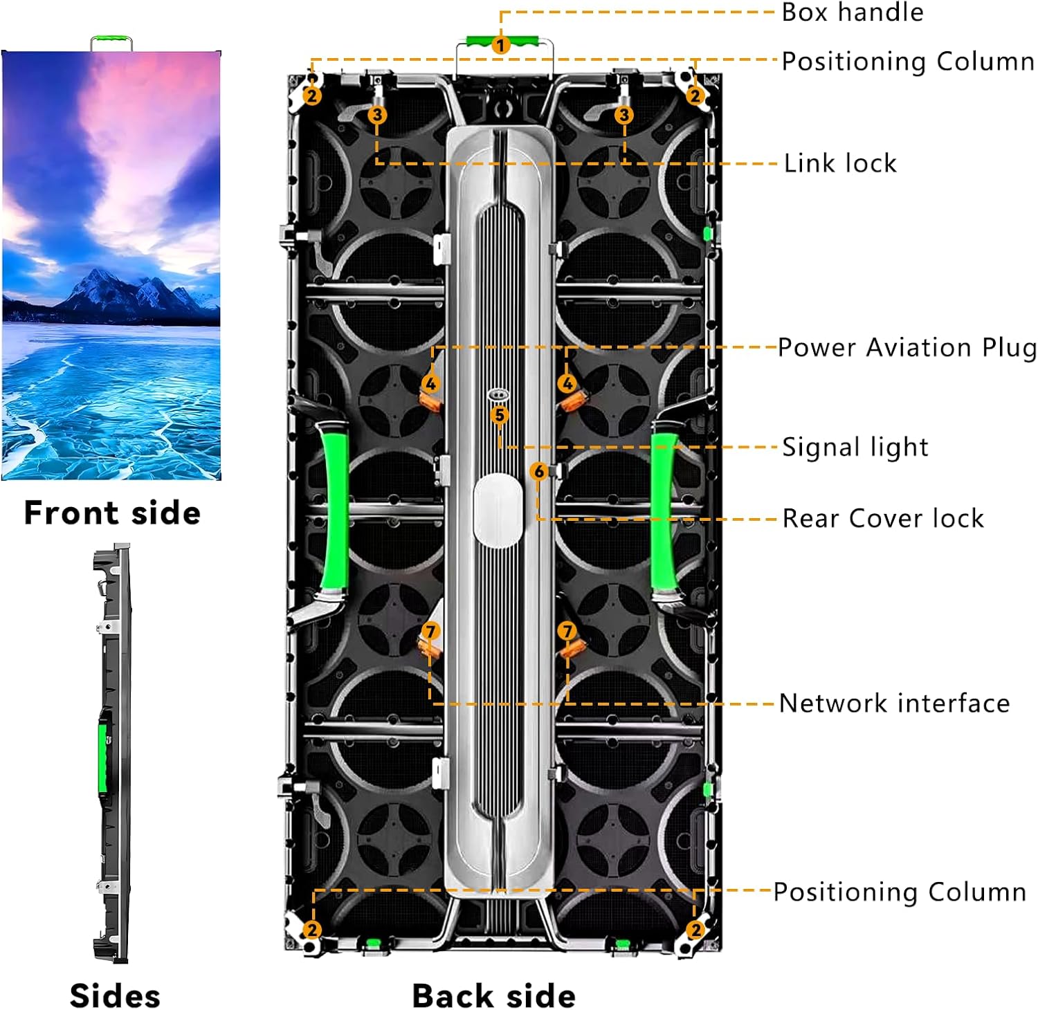 Unboxing the best portable LED wall display showing flight cases, cabinets, and frame, demonstrating the complete package that makes setup easy.