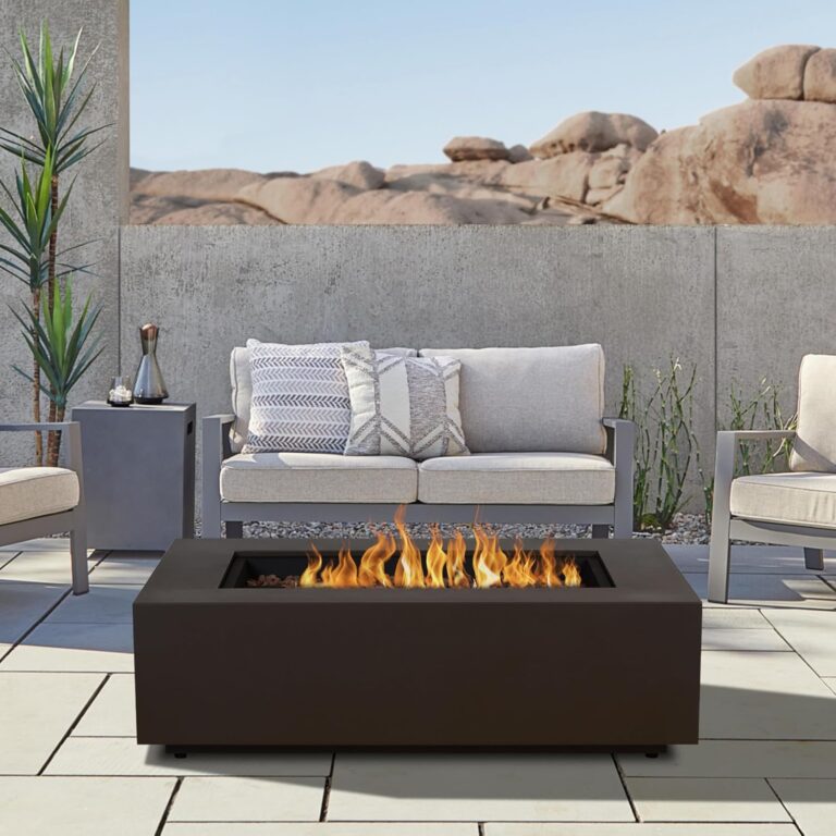 Image 1 of best propane fire pit table for patio