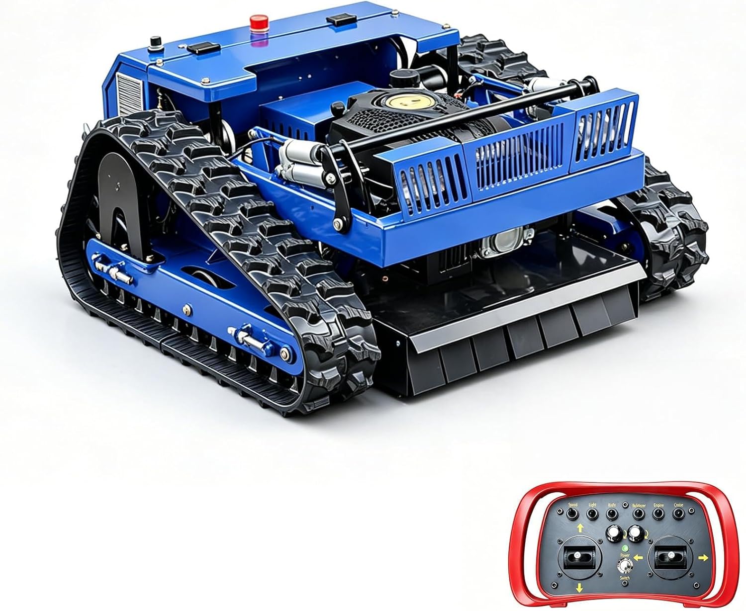 Image 1 of best remote control lawn mower for slopes