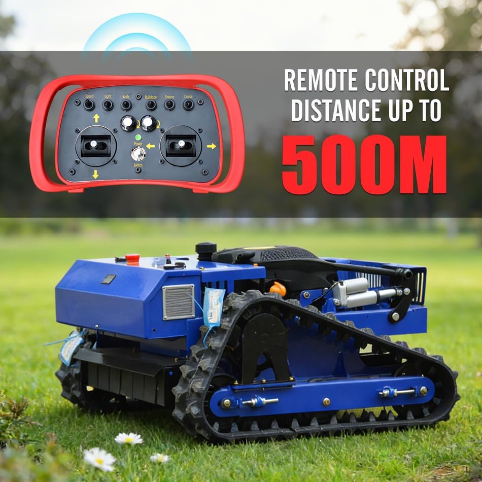 best remote control lawn mower for slopes,remote control lawn mower all terrain,petrol rc mower pros cons,buy tracked weed whacker garden,remote mower vs zero turn,best rc lawn mower steep hills unboxing and complete package contents