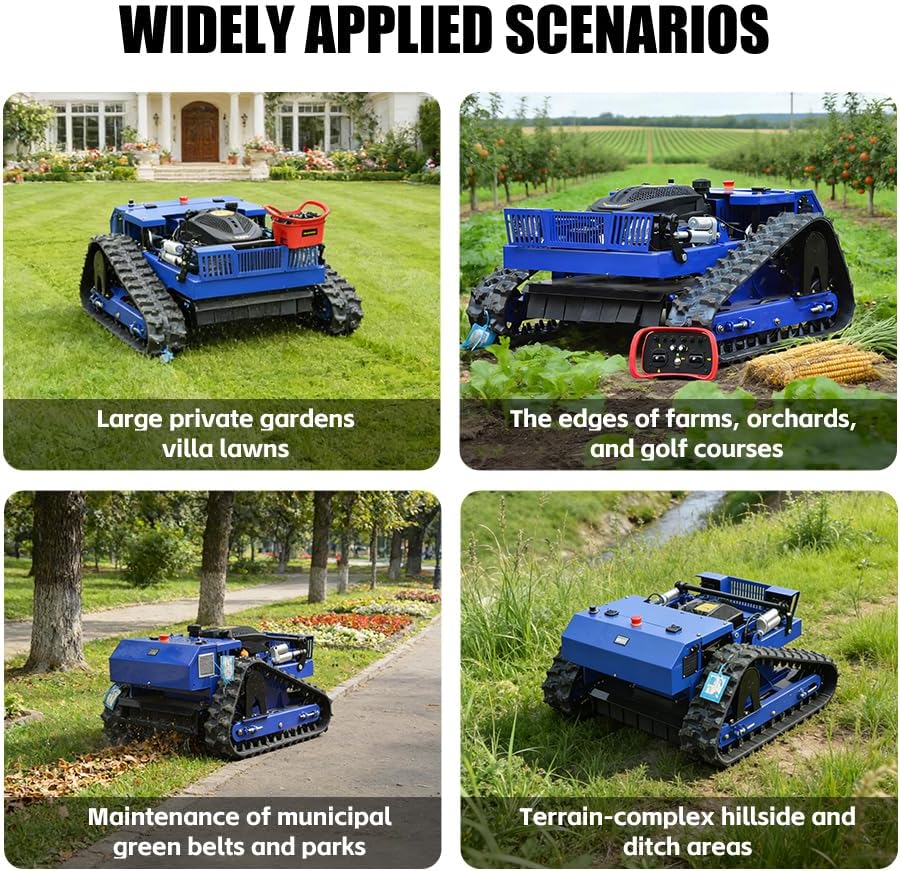 best remote control lawn mower for slopes,remote control lawn mower all terrain,petrol rc mower pros cons,buy tracked weed whacker garden,remote mower vs zero turn,best rc lawn mower steep hills performance testing and real-world results