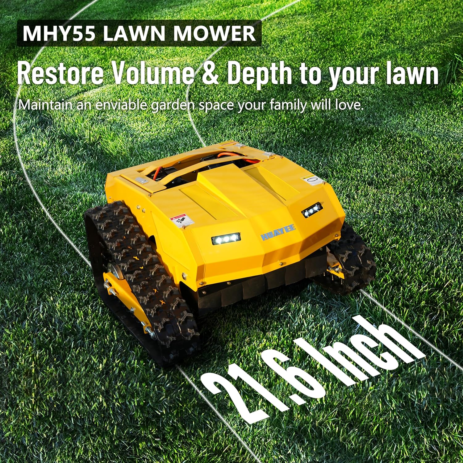 best remote control lawn mower,remote control lawn mower worth buying,HUAYEE MHY55 pros cons,best robotic lawn mower for slopes,should I buy a remote control mower,remote control mower vs riding mower unboxing and complete package contents
