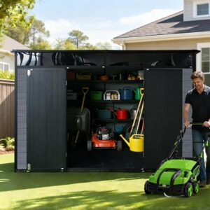 Image 1 of best resin storage shed with floor