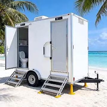Image 1 of best restroom trailer for events