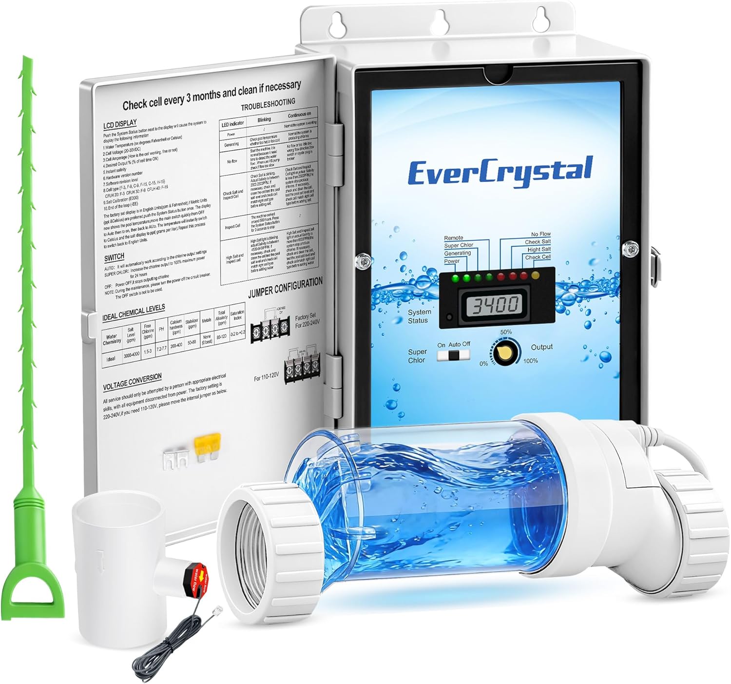 Image 1 of best salt chlorine generator for in-ground pool